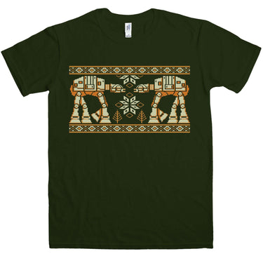 Knitted Jumper Style Snow Walkers T-Shirt For Men 8Ball